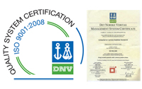 ISO 9001-2008 certificate